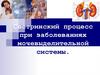 Сестринский процесс при заболеваниях мочевыделительной системы