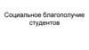 Социальное благополучие студентов