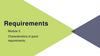 Requirements. Module-3
