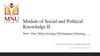 Module of Social and Political Knowledge II. Week 1. Part 2. What is Sociology? The Emergence of Sociology