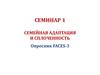 Адаптация и сплоченность семьи