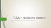 ПДД – правила жизни!