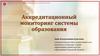Аккредитационный мониторинг системы образования