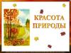 Красота природы