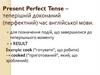 Present Perfect Tense