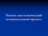 Память как психический познавательный процесс
