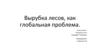 Вырубка лесов, как глобальная проблема