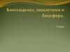 Биогеоценоз, экосистема и биосфера. 9 класс