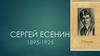 Сергей Есенин (1895 - 1925)