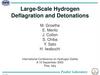 Large-Scale Hydrogen Deflagration and Detonations