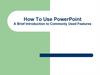 How To Use PowerPoint