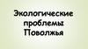 Экологические проблемы Поволжья