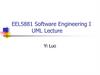 Software Engineering I. UML Lecture